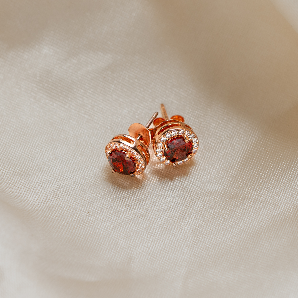 Burgundy Studs