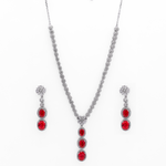 Burmese Red Drop Necklace
