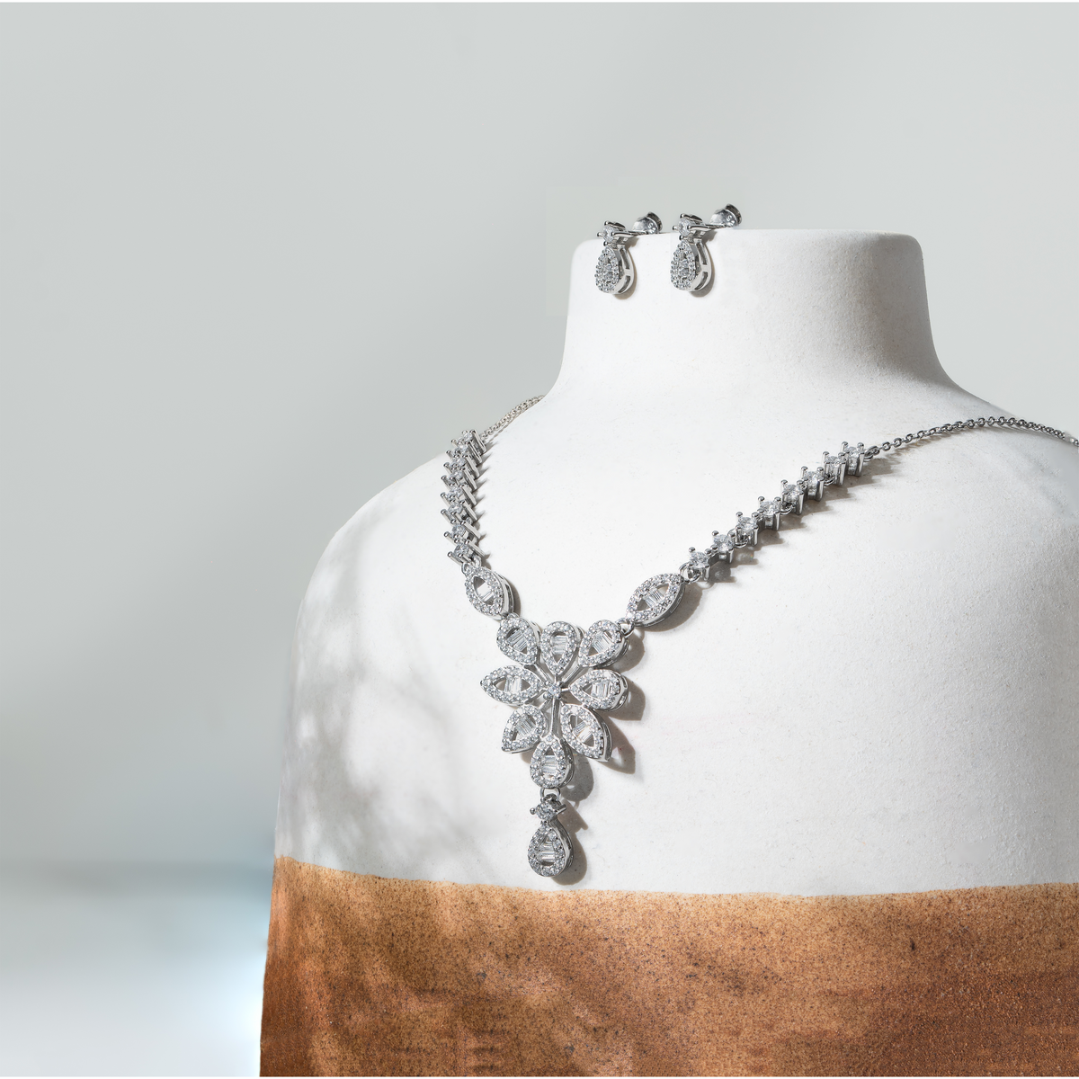 Floral Drop Necklace