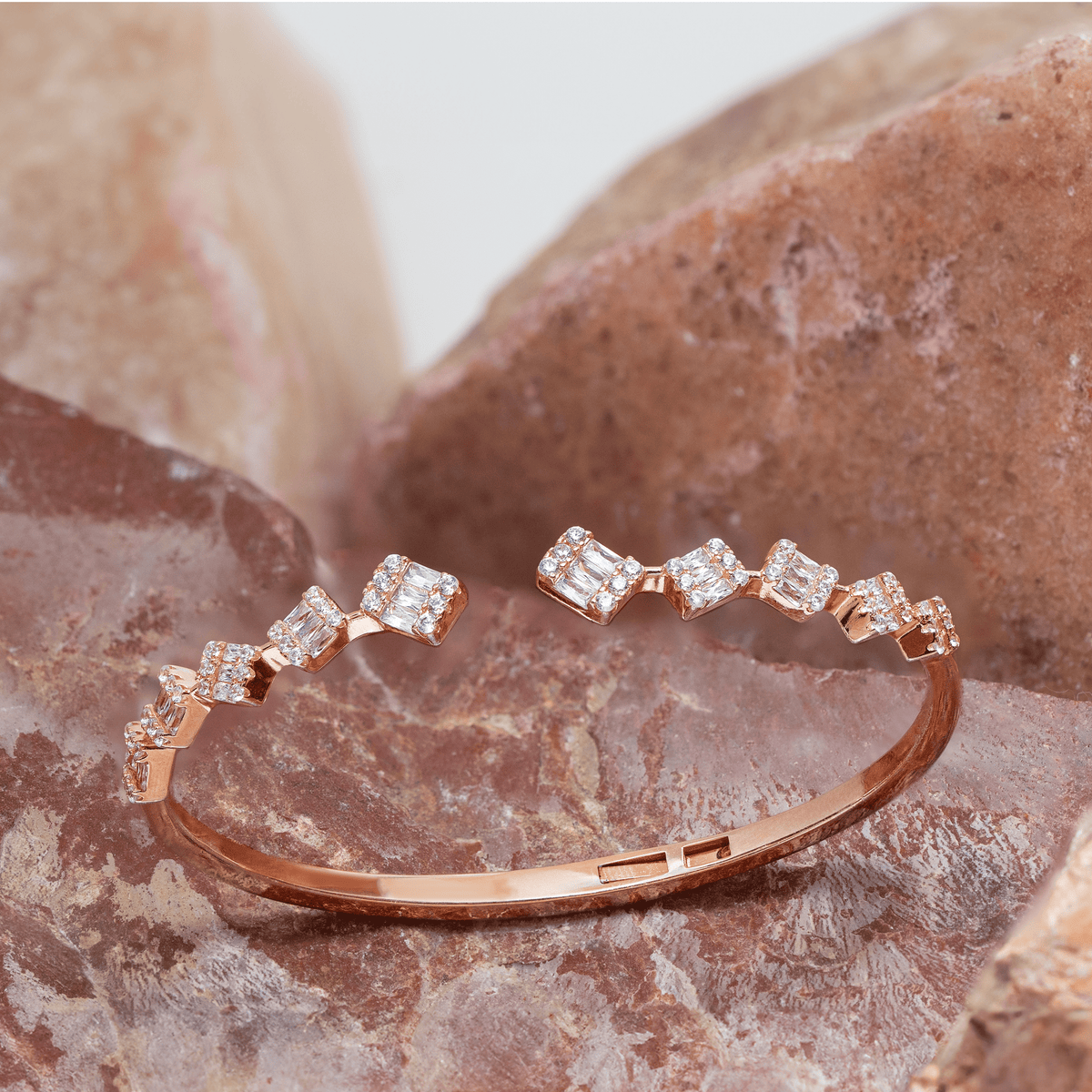 Square Folded Rose Kada